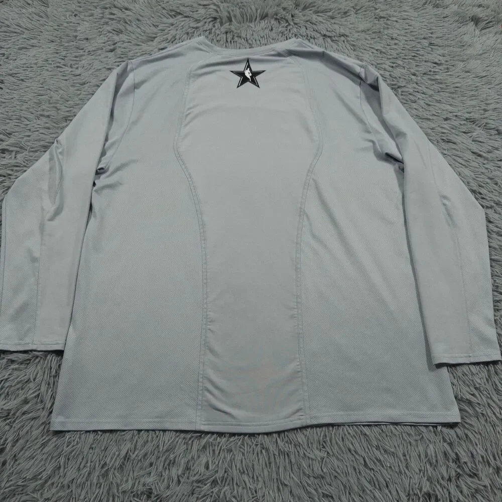 Jordan Shirt XXL Gray Black NBA 2018 All Star Game Warm Up Pullover Mens